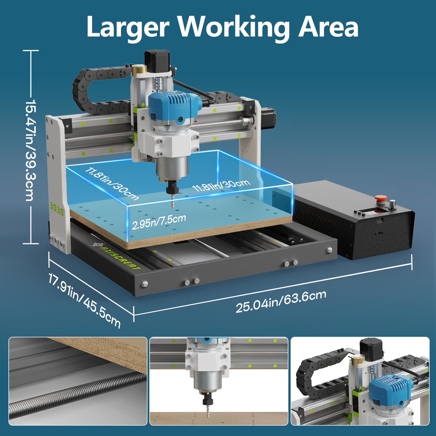 Axiscreat I3030 Cnc Router Machine for Aluminum Wood Acrylic