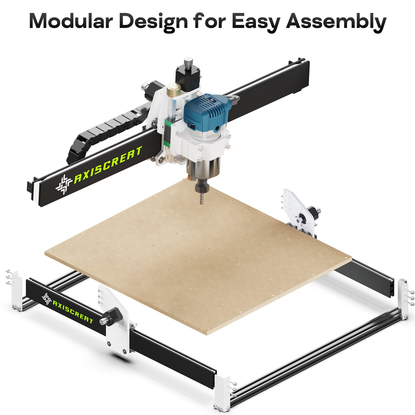 Axiscreat A6060 Cnc Router Machine for Wood Acrylic Aluminum