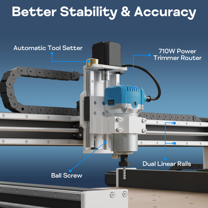 Axiscreat X5050 CNC Router Machine for Wood Acrylic Aluminum Engraving