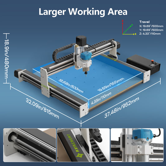 Axiscreat X5050 CNC Router Machine for Wood Acrylic Aluminum Engraving